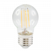 Round LED Bulb Clear 4W   E27 240V 2700K