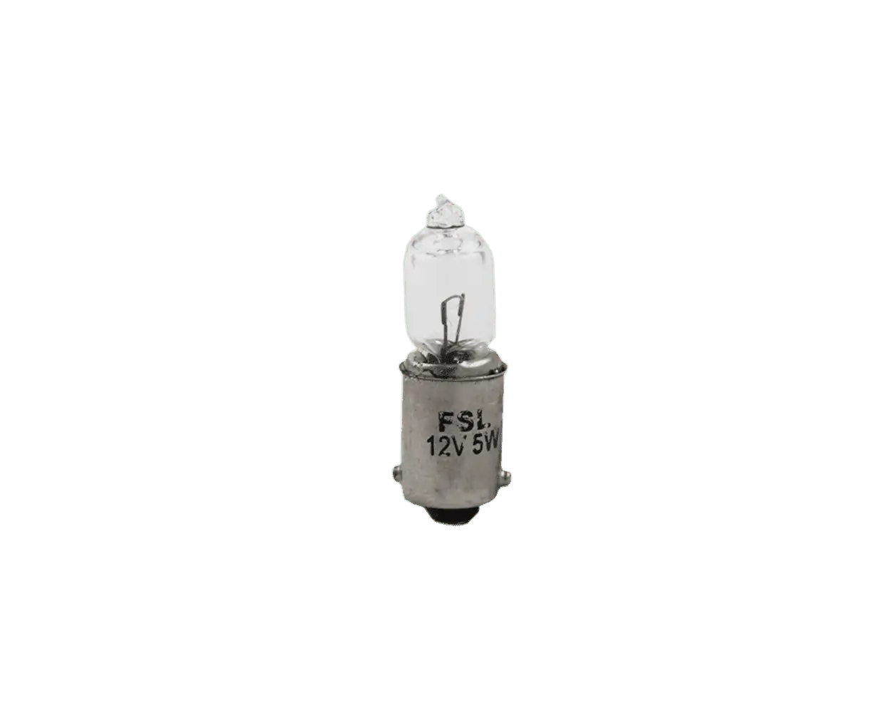 FSL Miniature Incandescent Torch Signal Filament Lamp 5W 12V BA9s