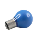 Classic Blue Fancy Round Incandescent Lamp 15W 230V BA22d