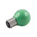 Classic Green Fancy Round Incandescent Lamp 15W 230V BA22d