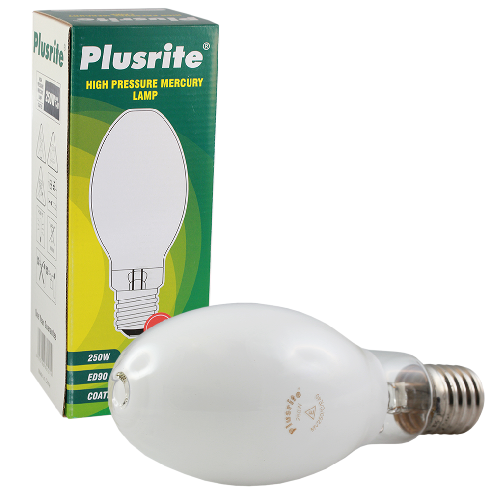 Plusrite High Pressure Mercury Lamp 250W ED90 4200K E40