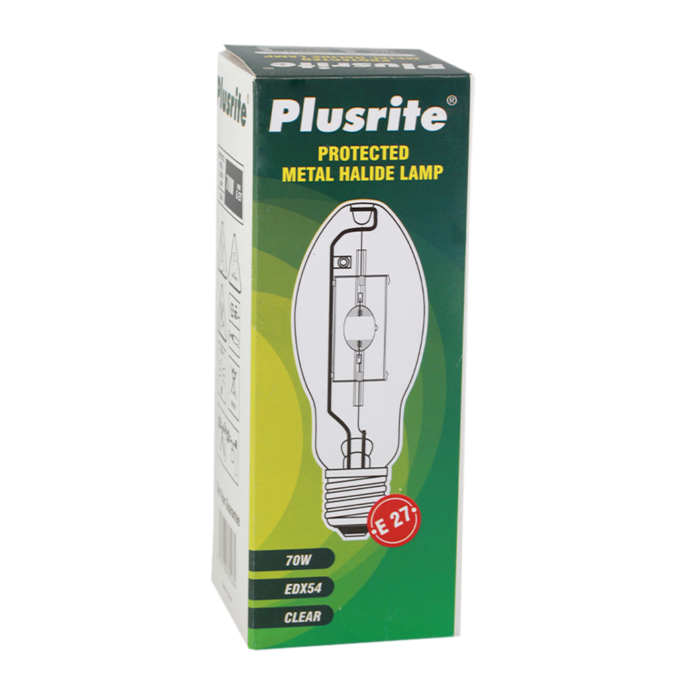 Plusrite Protected Metal Halide Lamp 70W NDL EDX54 4000K E27