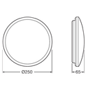 Osram 10W LED Value Ceiling Oyster Light in Cool White-4000K