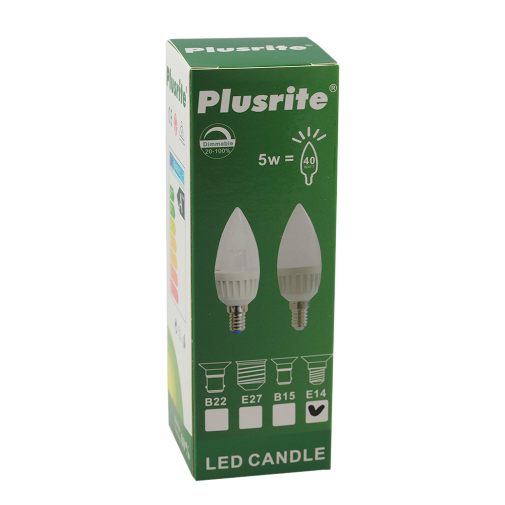 LED Candle Frosted 5W 5000K Dimmable E14