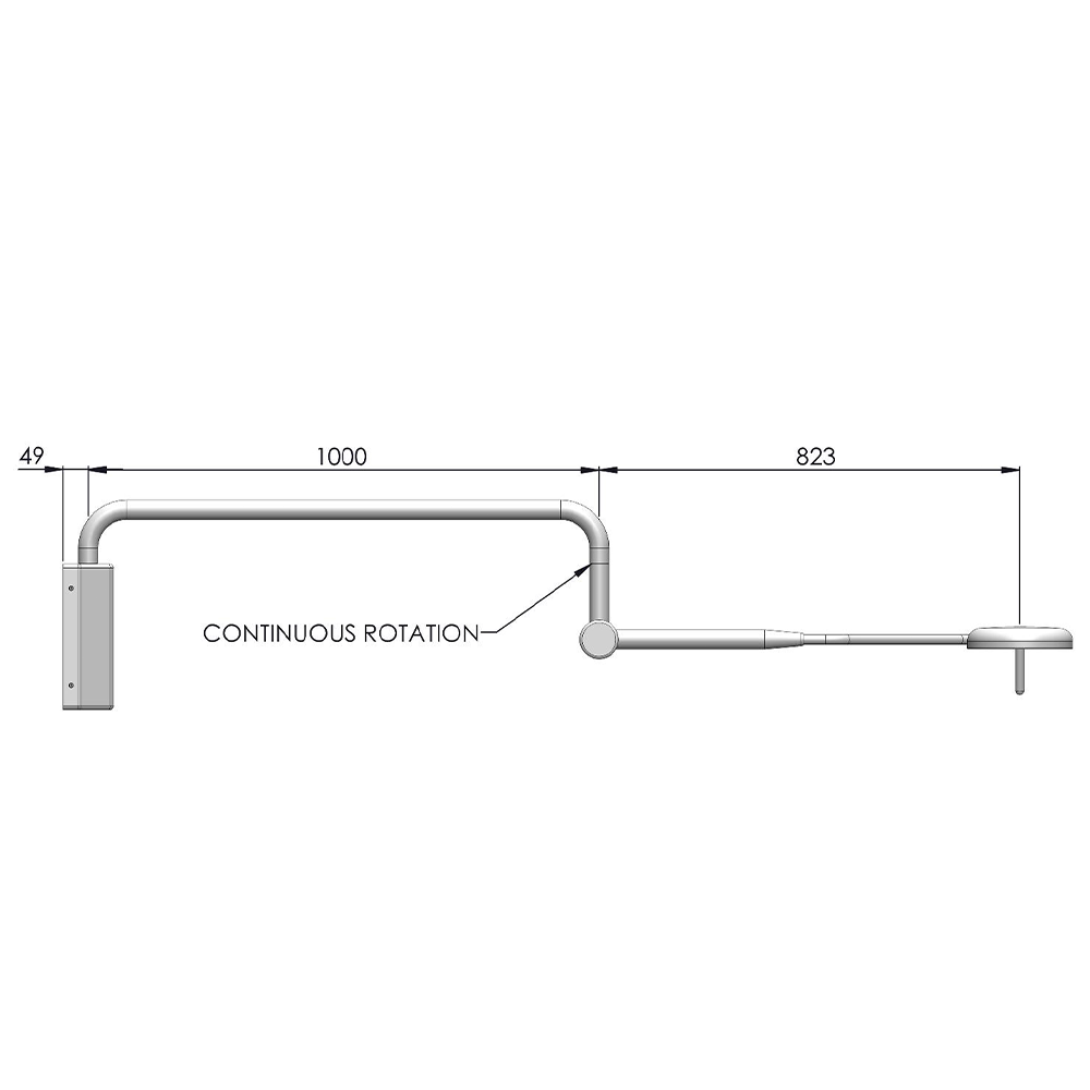 Phantom C LED Minor Surgical Ceiling Mount C/W Transformer 31W 4000K 65000Lm