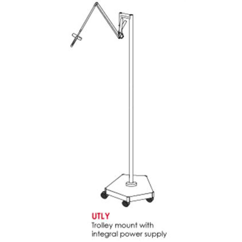 ULED Examination Light Standard C/Mnt Max 2700mm Floor To Fixing Point C/W Integ TX 14W 4000K