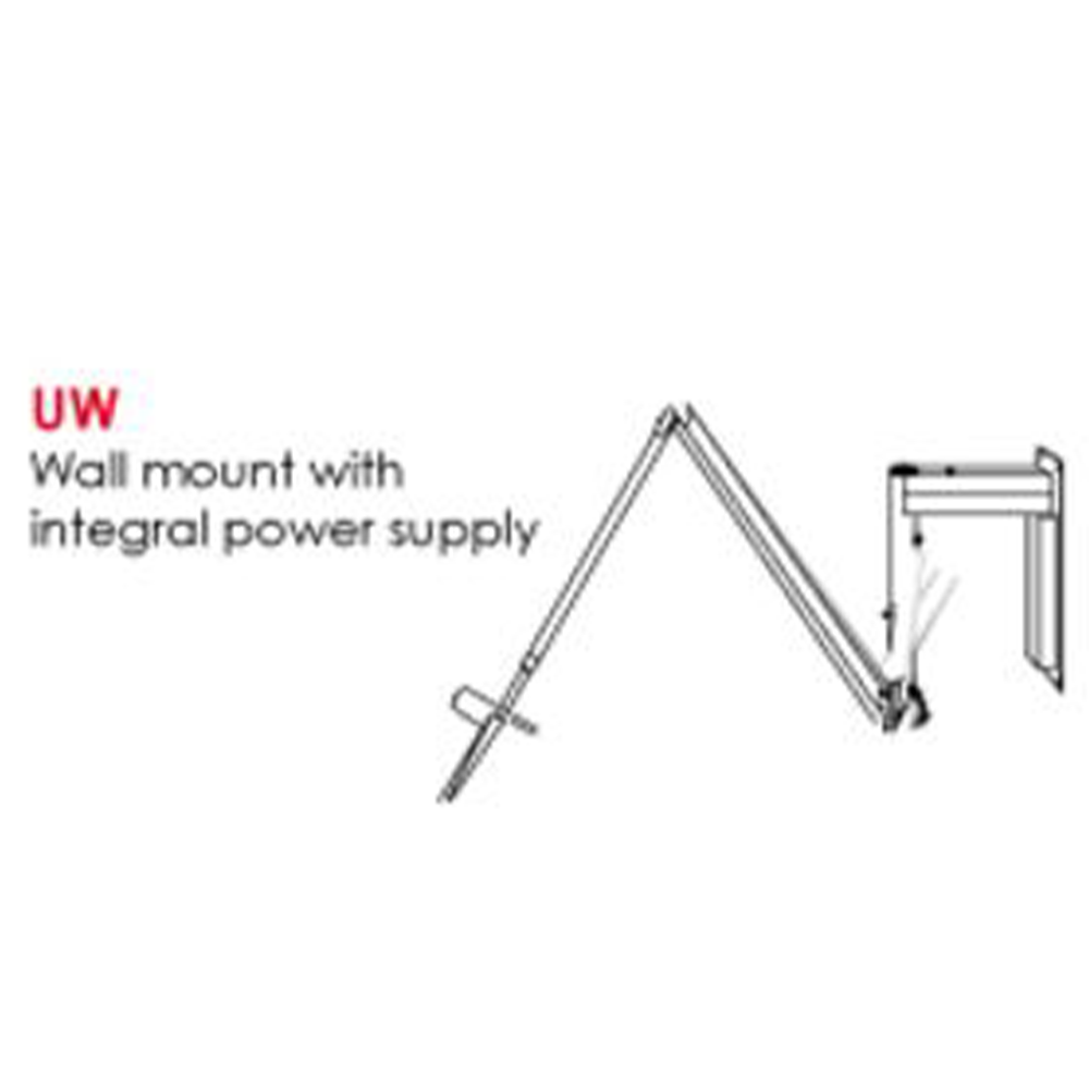 ULED Examination Light Standard C/Mnt Max 2700mm Floor To Fixing Point C/W Integ TX 14W 4000K