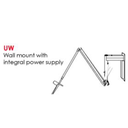 ULED Examination Light Standard C/Mnt Max 2700mm Floor To Fixing Point C/W Integ TX 14W 4000K