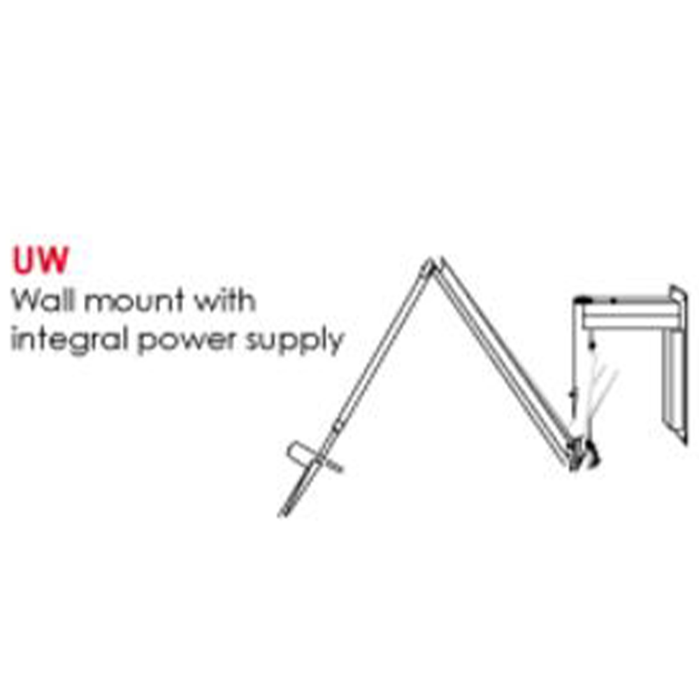 ULED Examination Light Standard C/Mnt Max 2700mm Floor To Fixing Point C/W Integ TX 14W 4000K