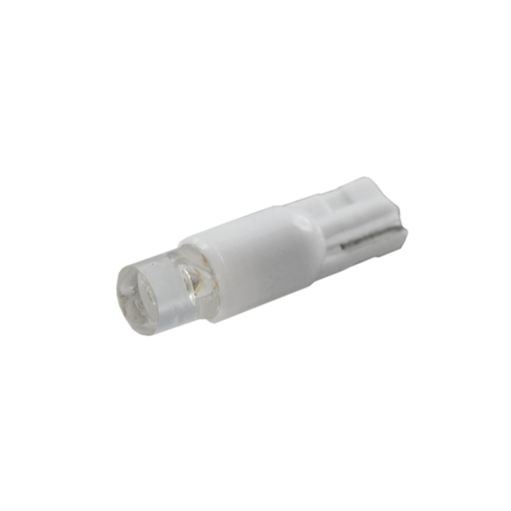 Miniature LED Flat Top 0.5W T5 12V 5000K Wedge