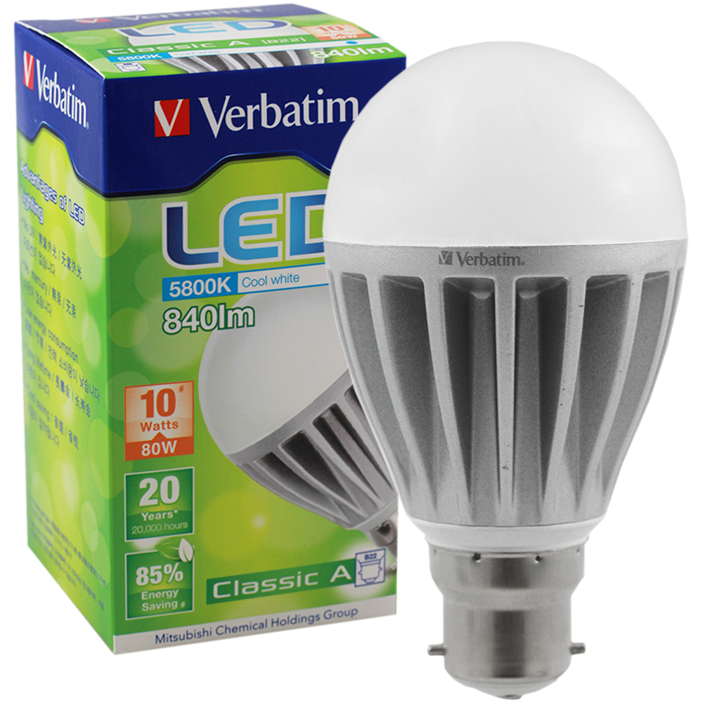 LED Classic A 10W GLS 5800K B22 Non-Dimmable