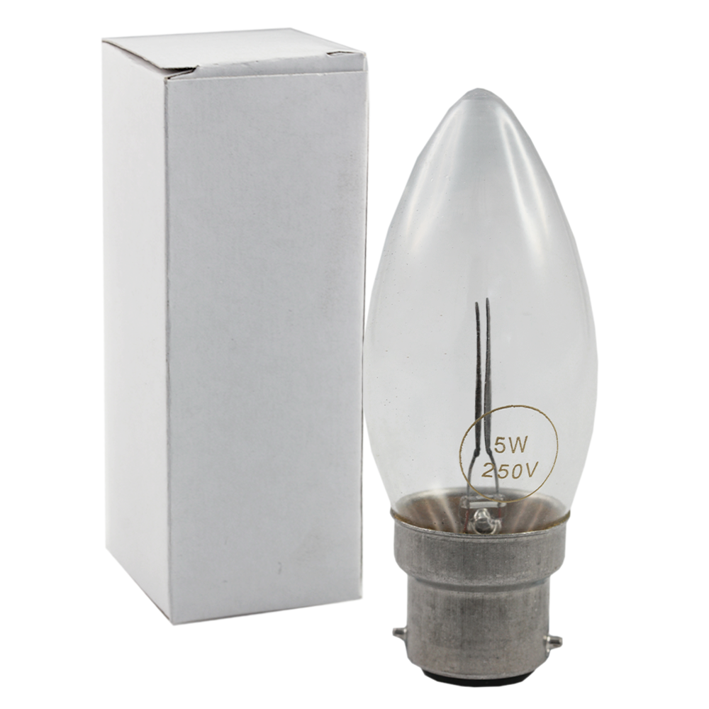 Flicker Flame Candle 5W 250V 2700K B22 Non-Dimmable