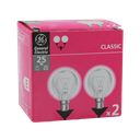 Incandescent Fancy Round Clear 25W 240V 2700K BA15d - BOX OF 2