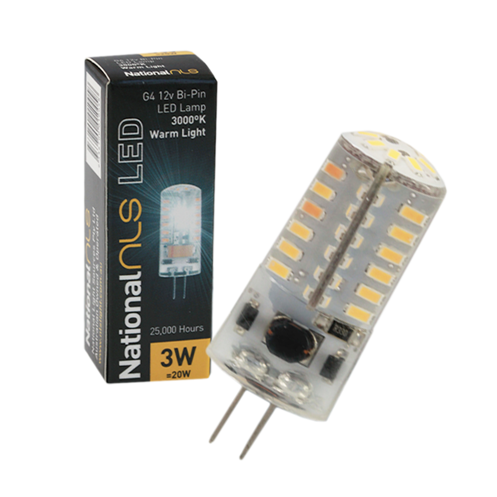 LED G4 Bi-Pin 3W 12V 3000K G4