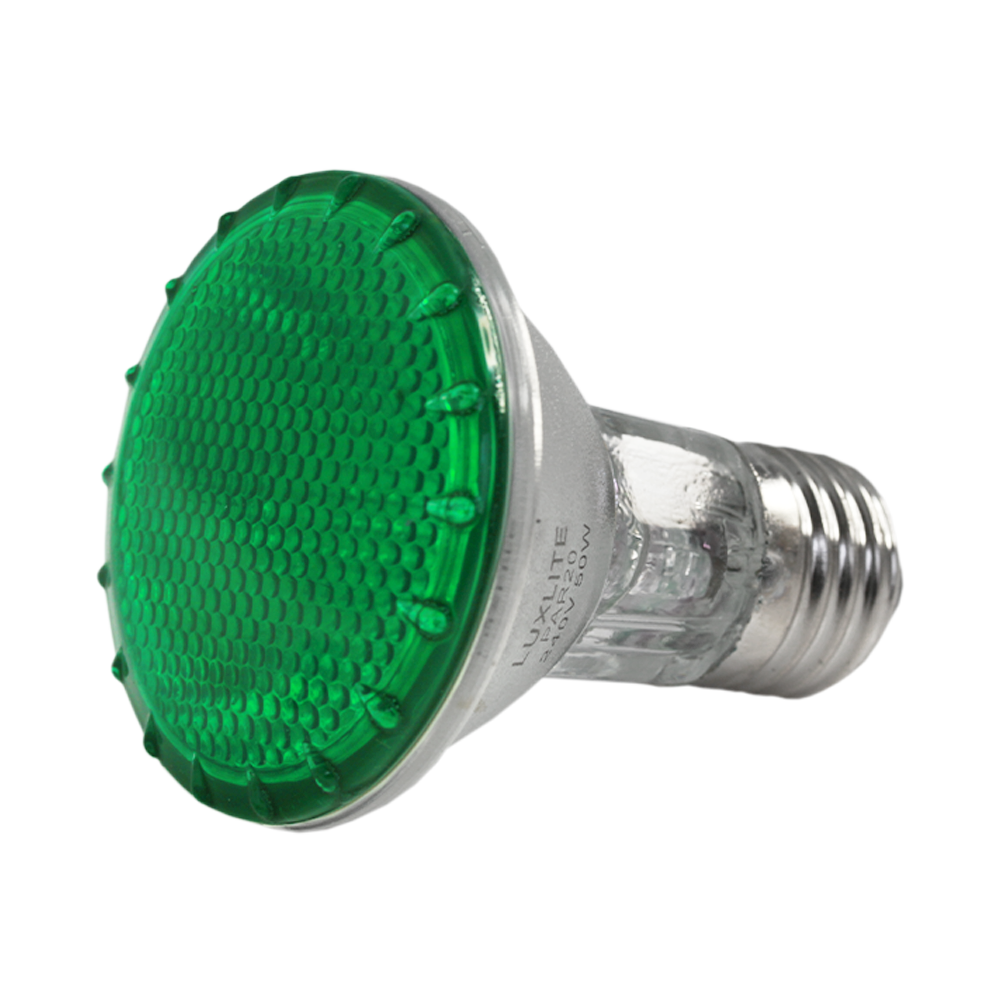 Luxlite Halogen Lamp PAR20 Green 50W 240V E27