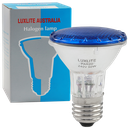 Luxlite Halogen Lamp PAR20 Blue 50W 240V E27