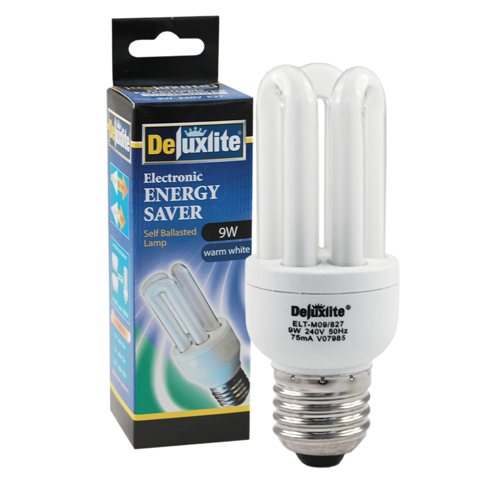 Electronic Energy Saver Compact Fluorescent 9W 2700K E27