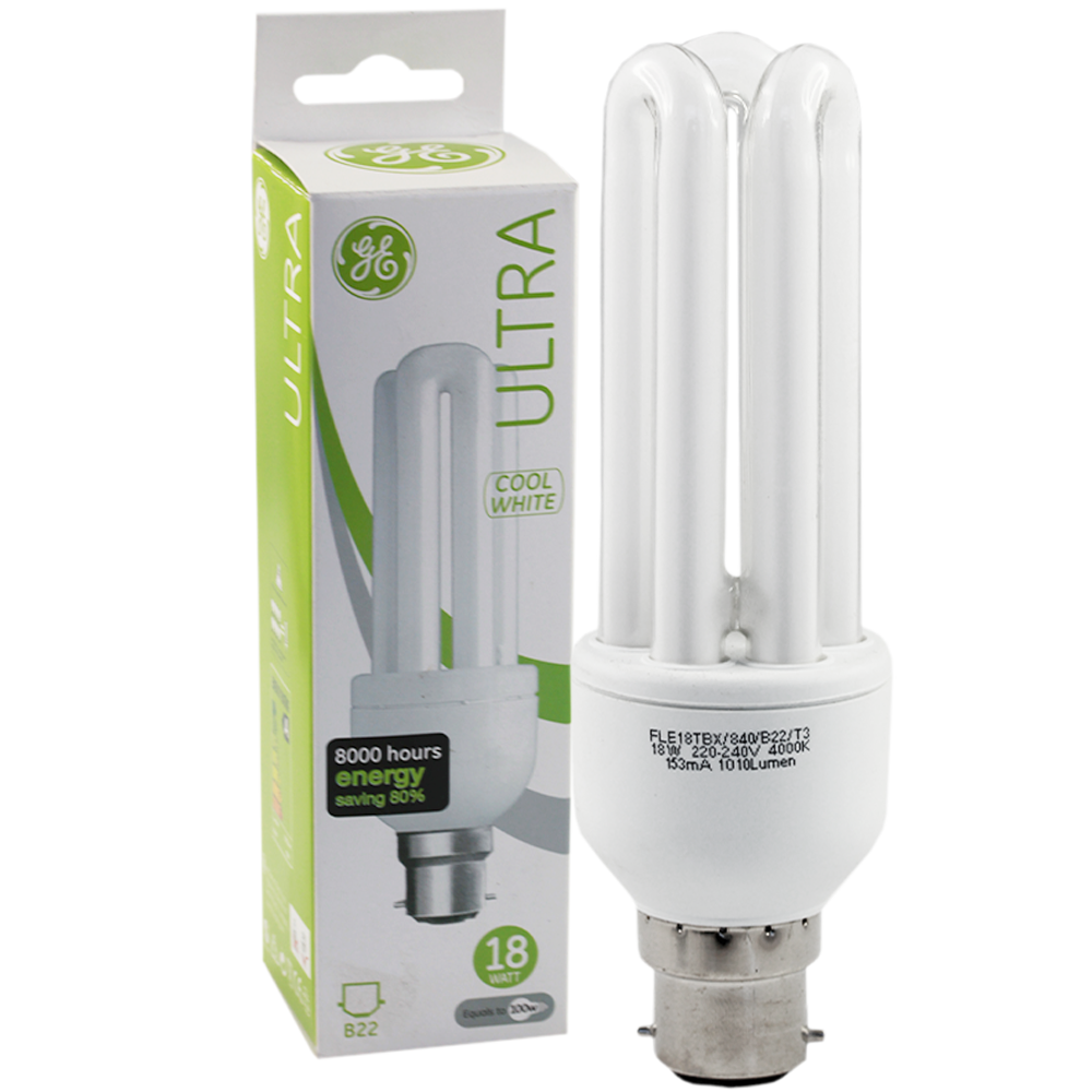 Ultra Compact Fluorescent 18W 4000K B22