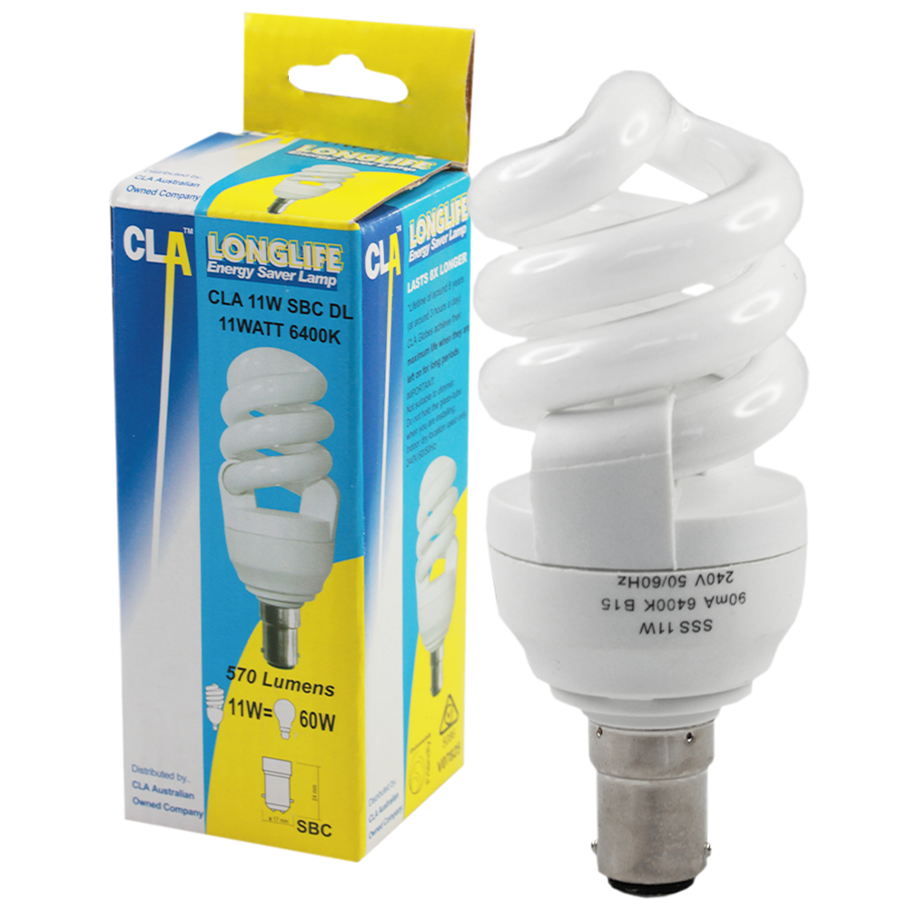 Longlife Energy Saver Lamp 11W 6400K BA15d