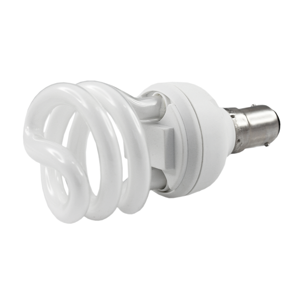 Electronic Energy Saver Spiral CFL Lamp 11W 2700K BA15d