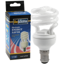 Electronic Energy Saver Spiral CFL Lamp 11W 4100K BA15d