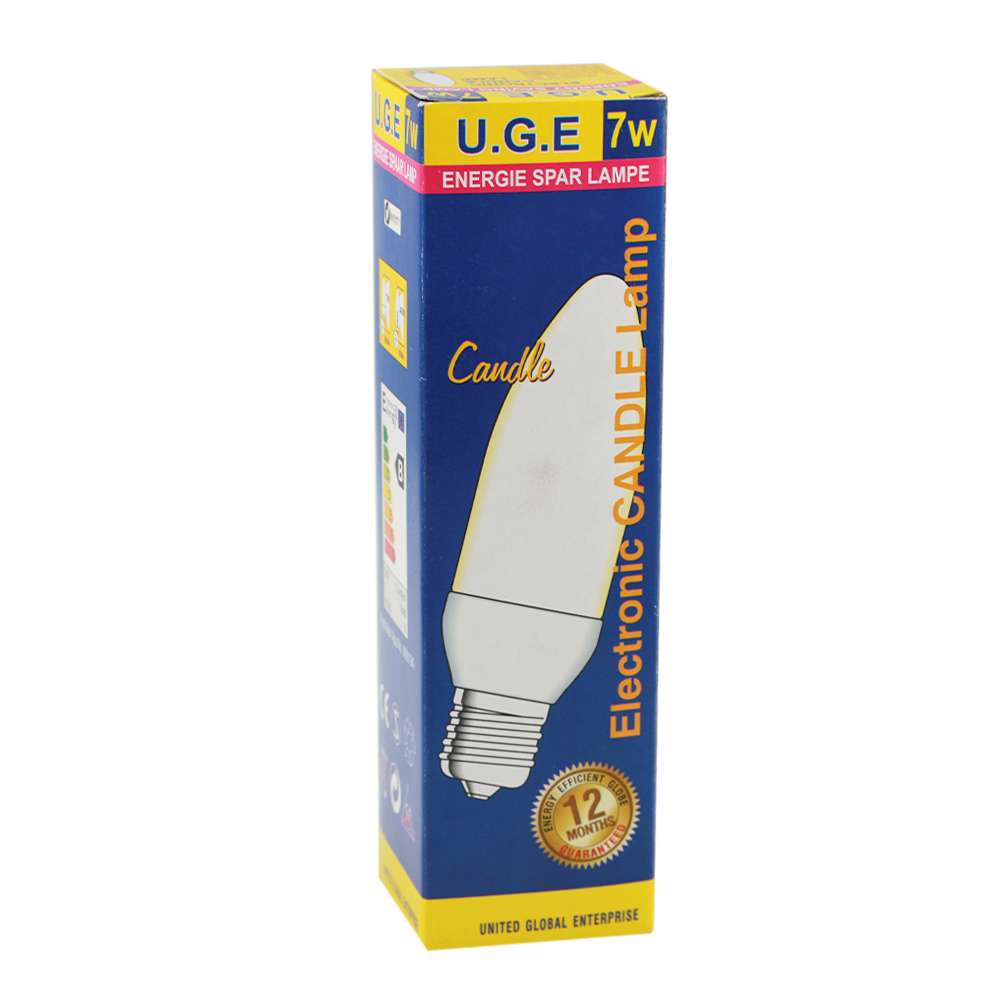 UGE Energy Saving Electronic Candle Lamp 7W 2700K E27