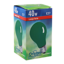 Incandescent GLS Globe 40W Green E27