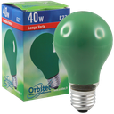 Incandescent GLS Globe 40W Green E27