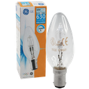 Halogen Candle Globe Clear 42W 240V BA15d