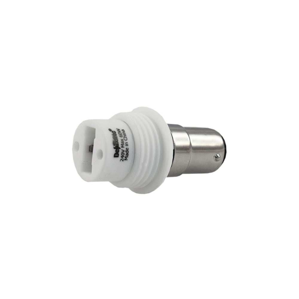 Convertible Lamp Adaptor Base Small Bayonet BA15d