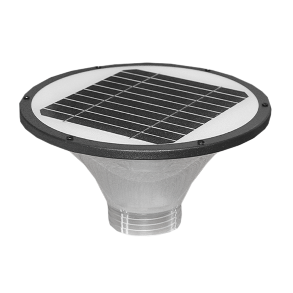 Outdoor Solar Garden Light Round 5W 5V with Ground Spike 570MM