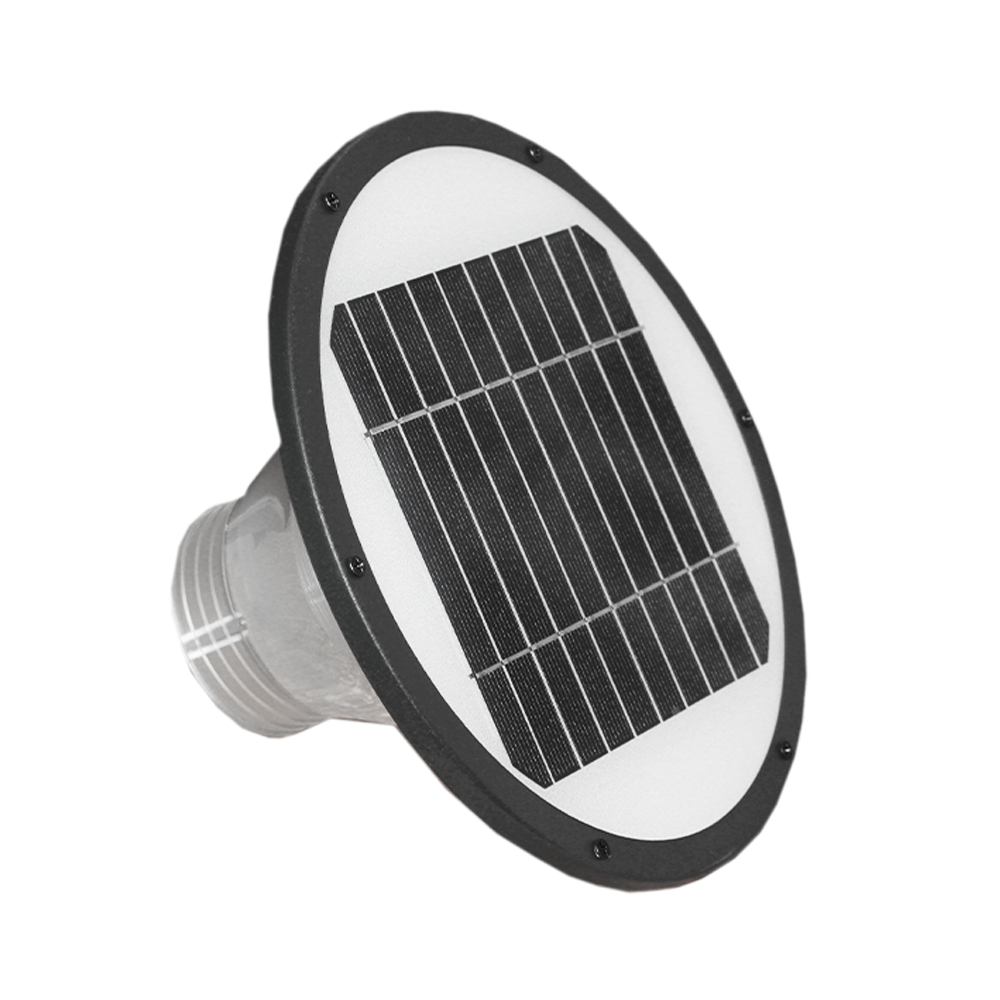 Outdoor Solar Garden Light Round 5W 5V with Ground Spike 570MM