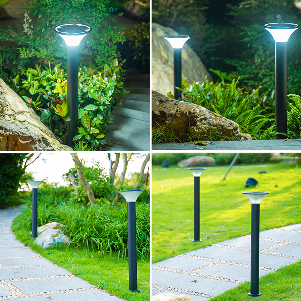 Outdoor Solar Garden Light Round 5W 5V with Ground Spike 570MM