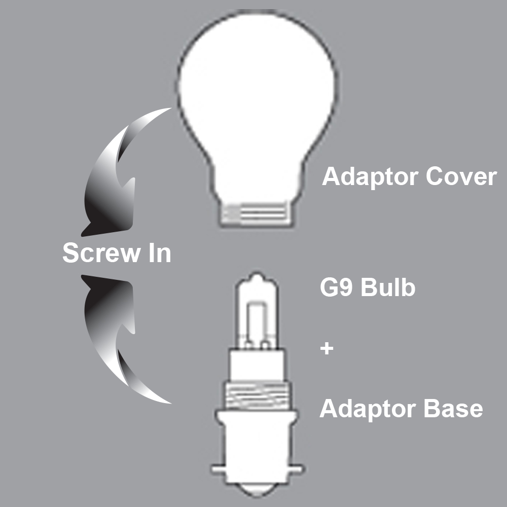 Convertible GLS Shape Clear Lamp Cover