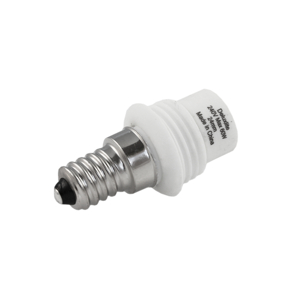 Convertible Lamp Adaptor Base Small Edison Screw E14 24MM