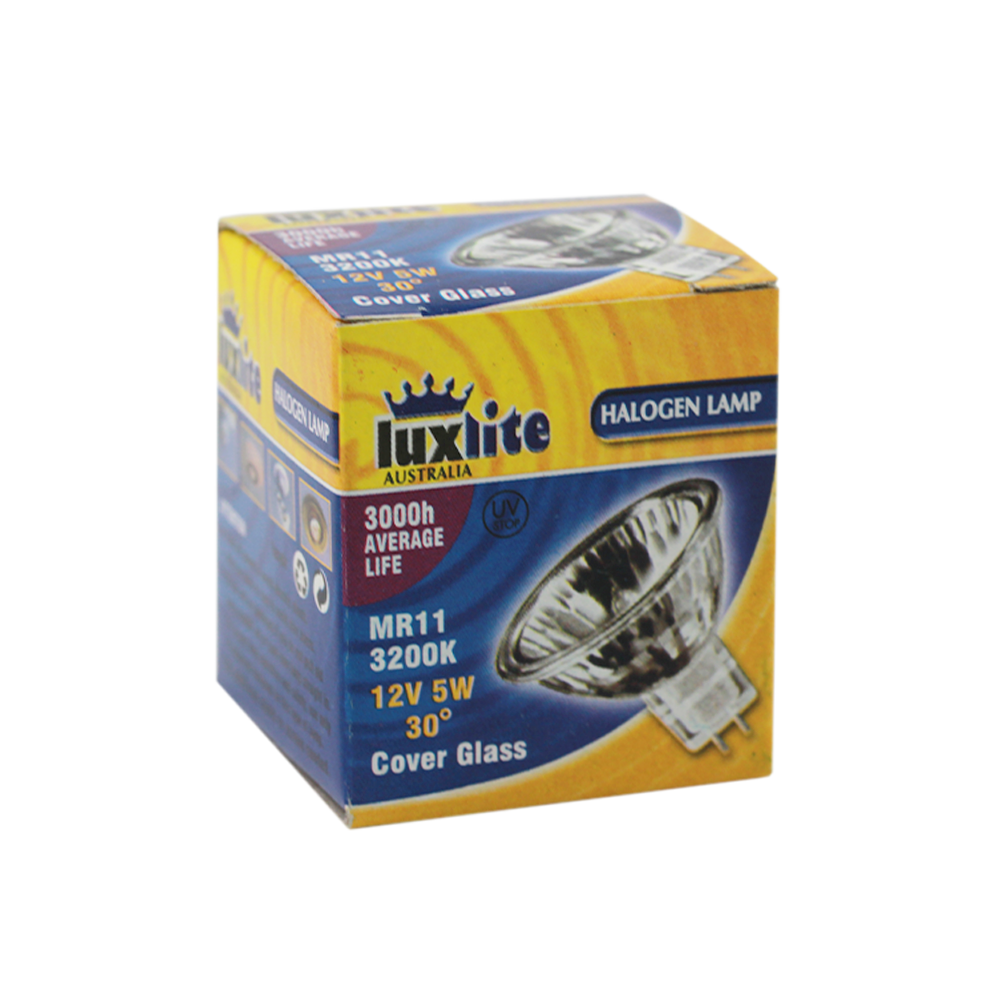 Halogen Dichroic MR11 5W 12V 30D 3200K G4 Dimmable