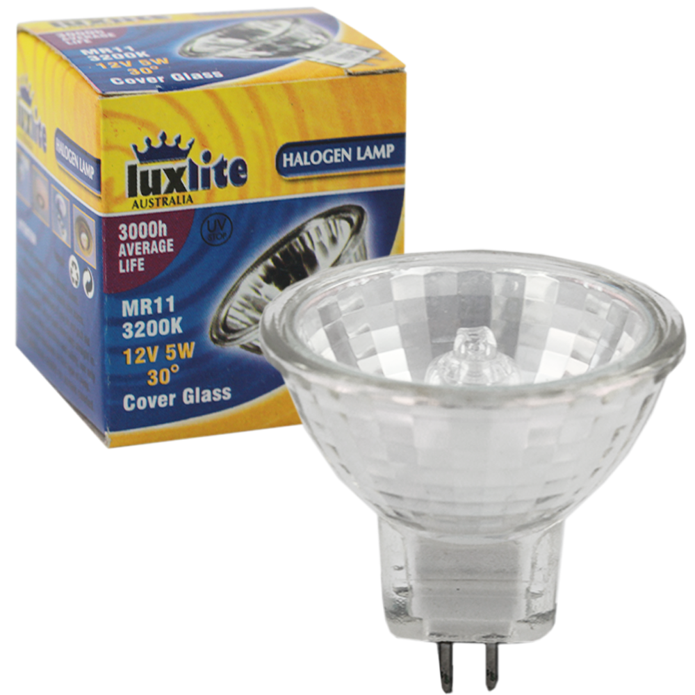 Halogen Dichroic MR11 5W 12V 30D 3200K G4 Dimmable