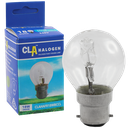 Halogen Fancy Round Lamp Clear 18W 2800K Dimmable B22