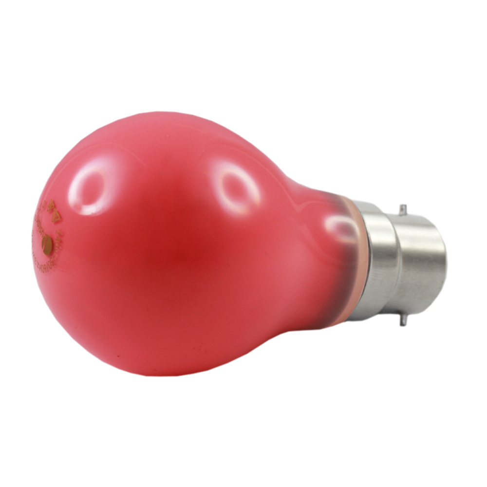 Lus LED GLS Lamp 3W Red B22 Non-Dimmable