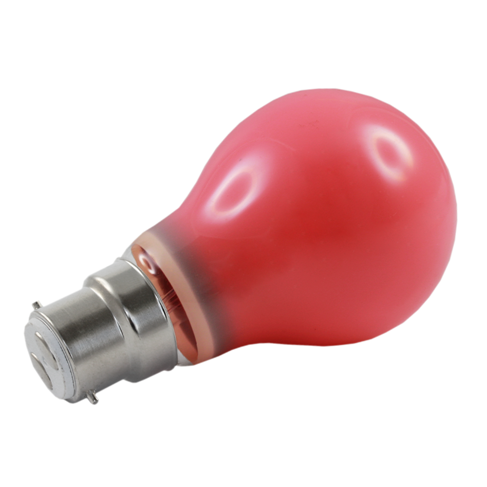 Lus LED GLS Lamp 3W Red B22 Non-Dimmable