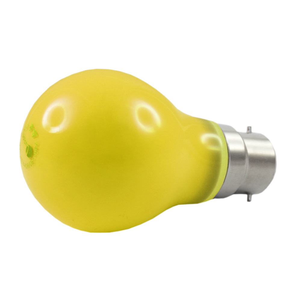 Lus LED GLS Lamp 3W Yellow B22 Non-Dimmable