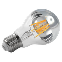 Lus LED Crown Silver GLS Filament Lamp 4W 2700K E27 Dimmable