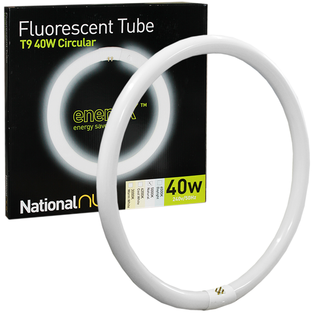 EnergX Energy Saver Circular Fluorescent T9 40W 5000K G10q 4 Pins