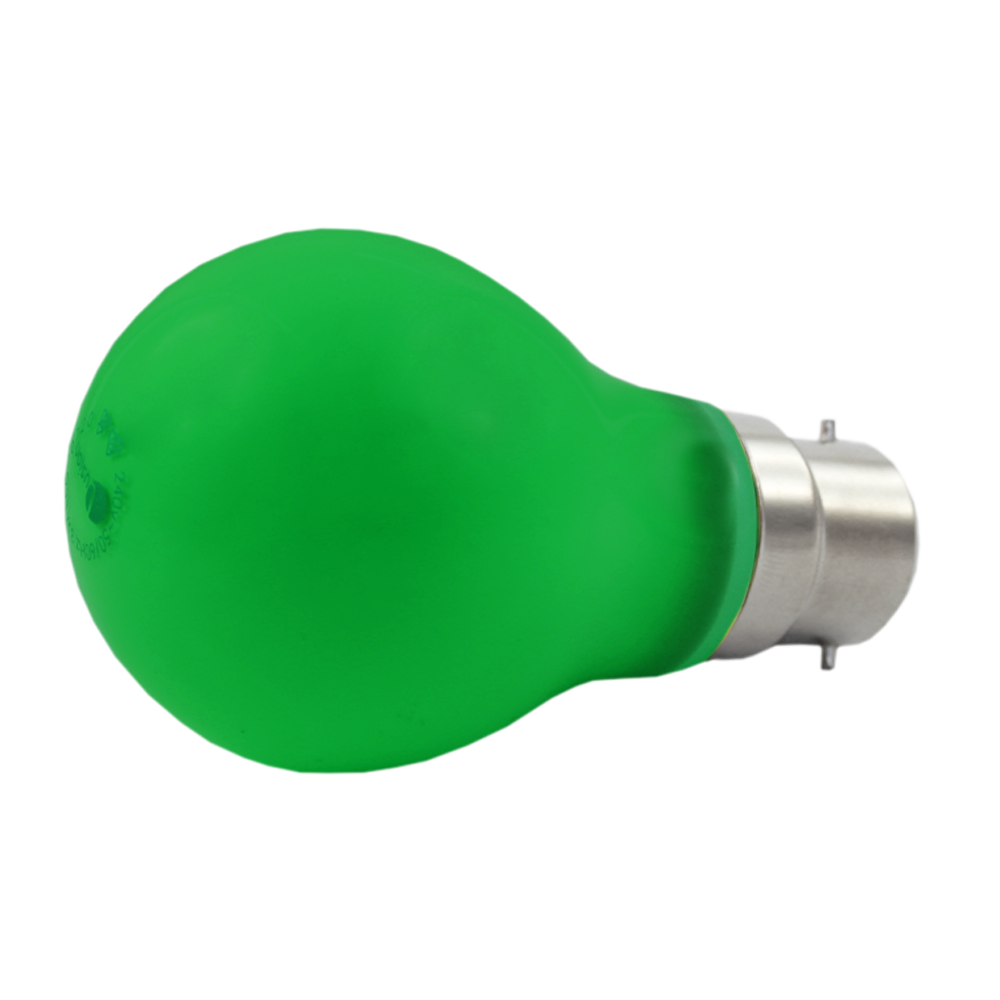 Lus LED GLS Lamp 3W Green B22 Non-Dimmable