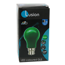 Lus LED GLS Lamp 3W Green B22 Non-Dimmable