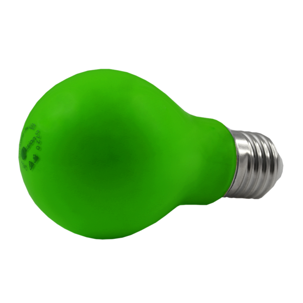 Lus LED GLS Lamp 3W Green E27 Non-Dimmable