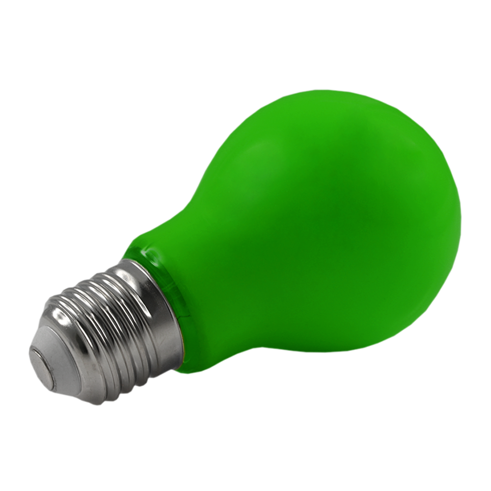 Lus LED GLS Lamp 3W Green E27 Non-Dimmable