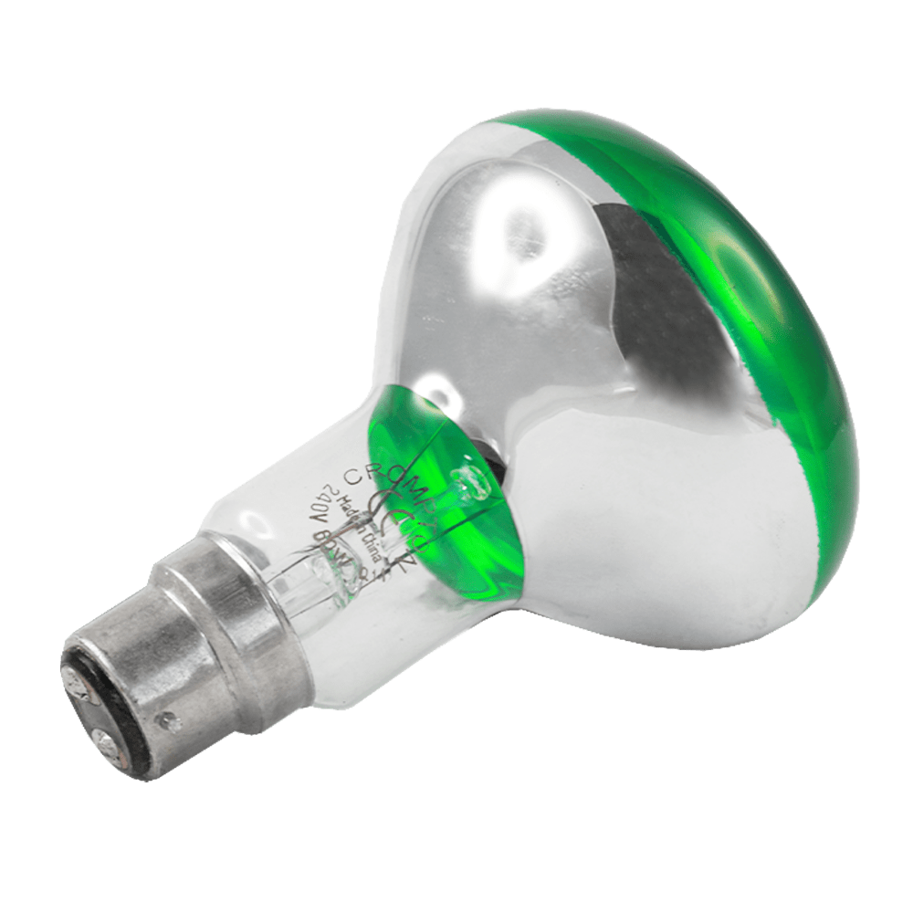 Incandescent R80 Coloured Reflector Lamp Green 60W 240V B22