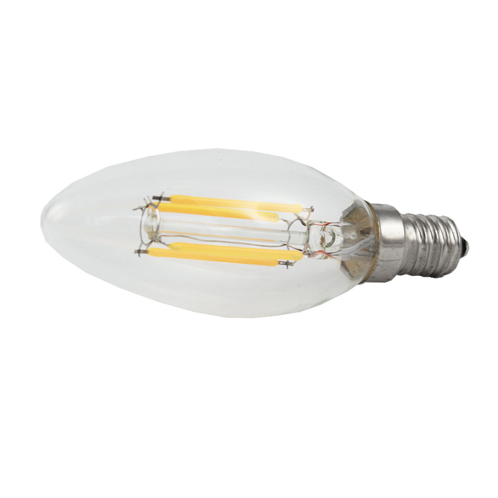 LED Candle Filament Clear 4W 12V 2700K Non-Dimmable E14