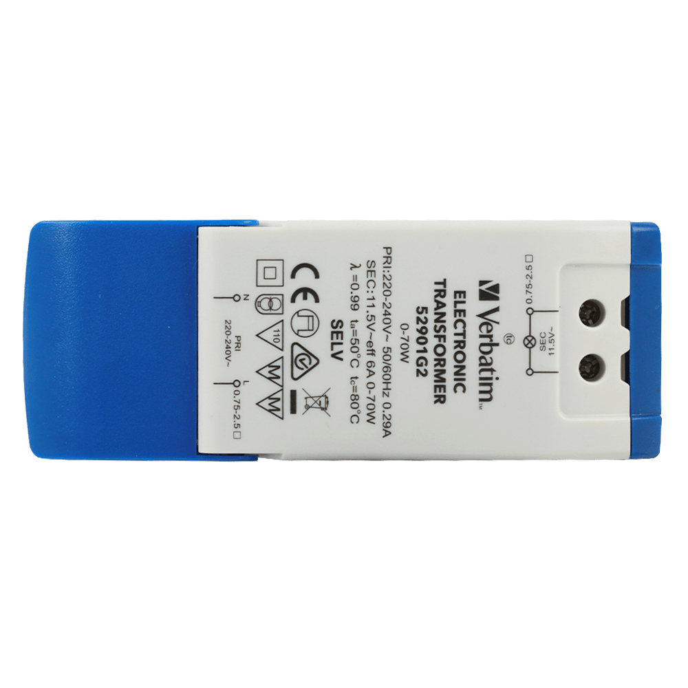 Verbatim LED Electronic Transformer Output 11.5V AC 70W